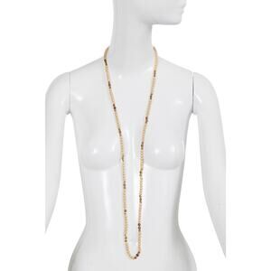 Chanel glass bead and faux pearl necklace
